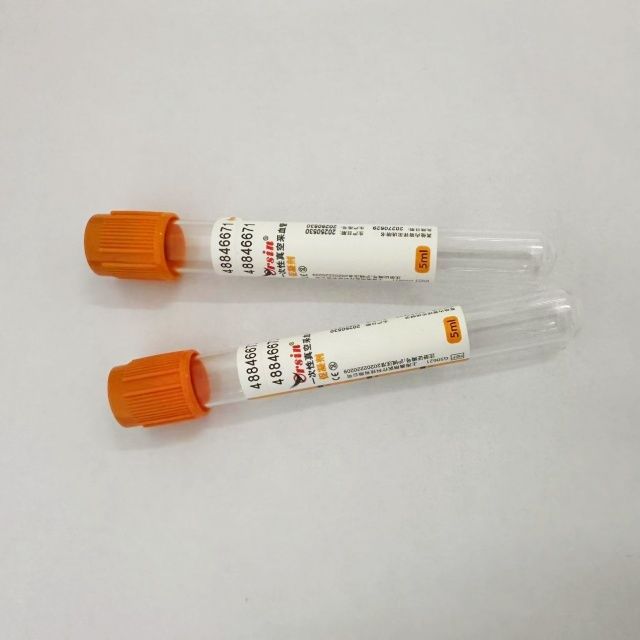 Orange Test Kit Accurate orange Vacuum Blood Test Tube clot activator tube For ...